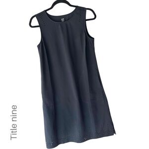 TITLE NINE | NWOT BLACK UNCONVENTIONAL SLEEVELESS LASER CUT DRESS UPF 50 | XS